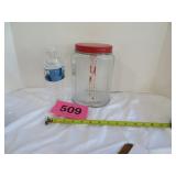 Vtg Large 8 In Tall Owen Depression Glass Coffee