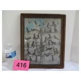 1909 W. F. Bell Blackbirds Original Frame