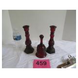 Avon Cap Cod Candle Sticks And Bell