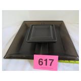 Vtg Tupperware Smoke Black Veg And Dip Set