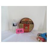 Old 1940S Dust Puff Tin