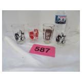 Vtg Hazel- Atlas Kraft Swanky Swig Tumblers