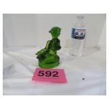 L.E.Smith (Goose Girl)Green Glass