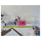 Corn Flower Casserole 2 Qt -1 Qt  Baking Dishes