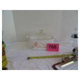 Peach Floral(  A-5-13) 5 Litter Corning Ware