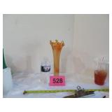 Fenton Marigold Ribbed Vase