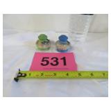 Vtg Hand Painted Japanese Dragon Salt And Pepper