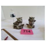 Homco Porcelain Owls Set