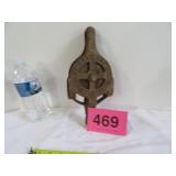 Antique Ney Mfg Cast Iron Pulley Canton Ohio