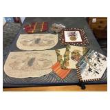 Kitchen Rugs and Table Runners with Outside Flag