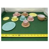 Hazel Atlas Little Hostess Tea Set Missing Some