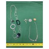 Art Deco Style Pin and Necklace & More