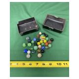 Marbles with plastic Case