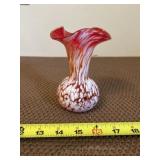 Rainbow Art Glass Vase