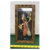 Vintage Mexican Folk Art Picture Coming Undone