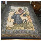 46x57 Jesus and Lambs Blanket