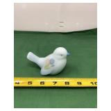 Fenton Blue Satin Glass Bird