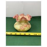 Fenton Burmese Rose Vase