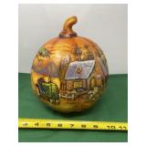 Pumpkin with Tractor Scene