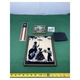 Fool Picture,Leather Wallet, Reverse Painted