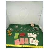 Whitman Card Game, Wood Cross, Bracelet ,