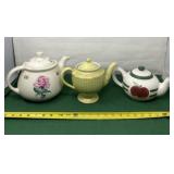 Hall Teapot, Apple Teapot and Rise Teapot