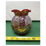 Imperial Glass Company Red Vase in the