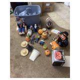 Fall Decor with Tote and Lid.