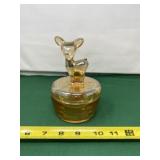 Jeanette Glass Fawn Marigold Trinket Dish