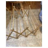 World Industries Inc. Wood Accordion Fold Clothes