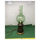 Green Globe Wine Table Lamp