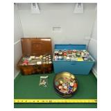 Storage Boxes of Thread and Thimbles