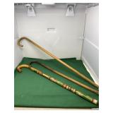 Three Wood Canes