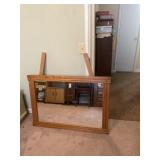 Loght Oak Dresser Mirror Measures 42 Inches Wide