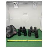Vivitar and Simmons Binoculars and One Case