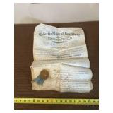 1883 Diploma from the Eclectic Medical Institute