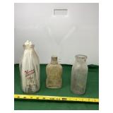Hoosiers Milk Jar, and Golden Wedding Jar