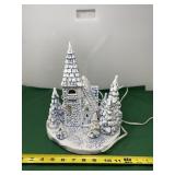 Music Light Up Church and Snow Scene Figurine