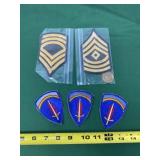 US Army Patch, National Defense Service Medal and