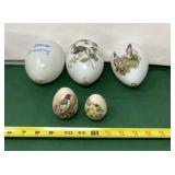 Hand Blown Glass Easter Eggs with Smaller Painted