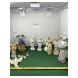 Enesco and Ceramic Angel Figurines
