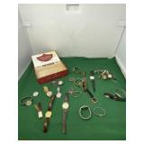 Swisher Sweet Cigar Box Full of Wrist Watches