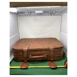 1960ï¿½s Faux Leather Suitcase in Good Condition.
