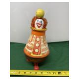 Ohio Art Tin Clown Spinning Top