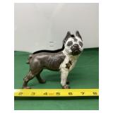 Cast Iron Boston Terrier Coin Bank