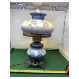 L & L WMC Hurricane Lamp in Stunning Blue and