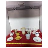 Japan Dishes, Napkin Holder, Pitchers and Candle