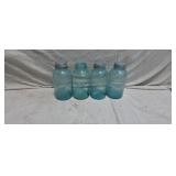 4 Ball Quart Fruit Jars.