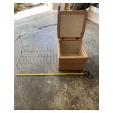 Metal Shoe Rack and Cushioned Seat/Storage Vinyl