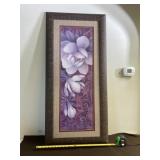 21 x 45 Framed Floral Print